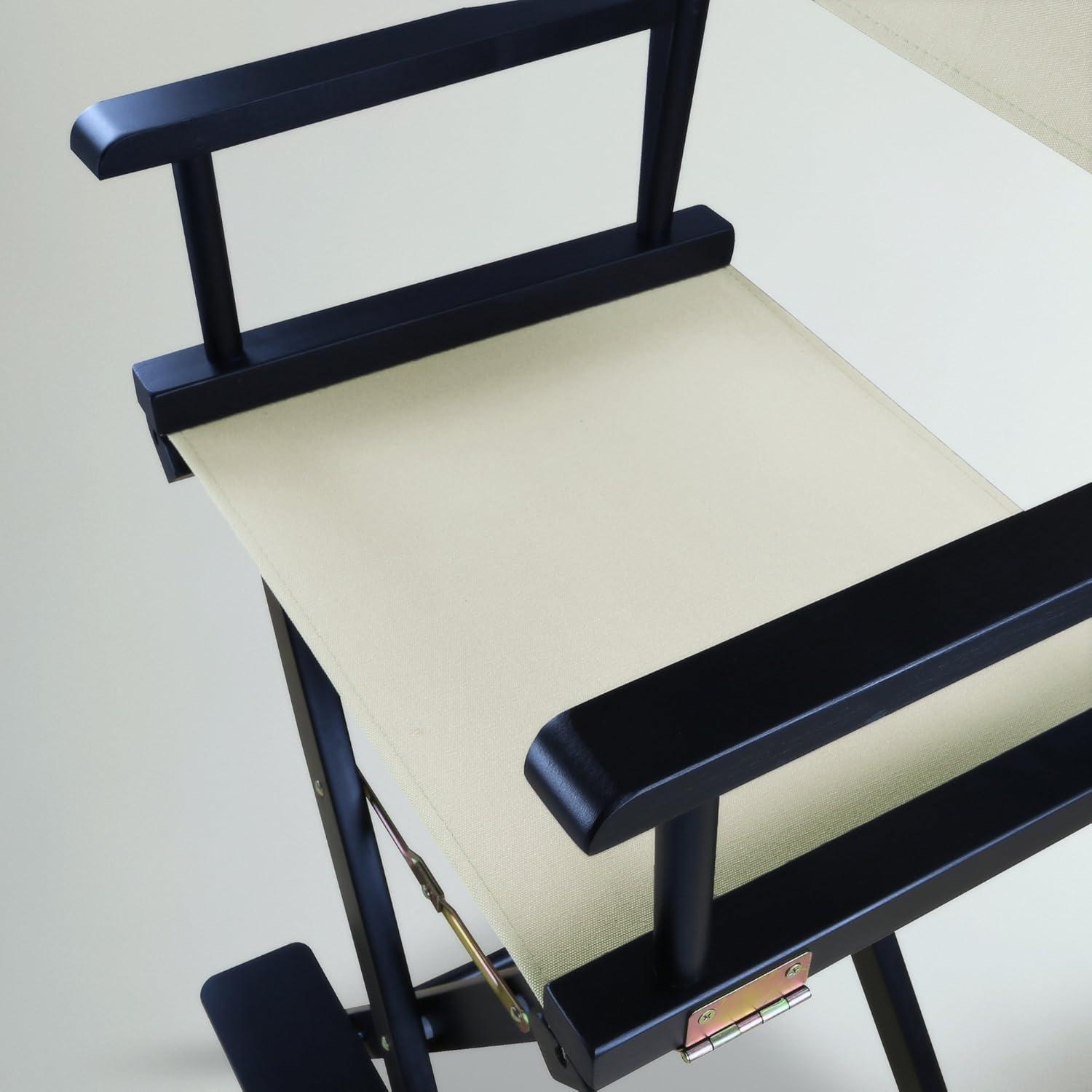 Casual Home 230-02-021-12 30 in. Directors Chair Black Frame with Natural & Wheat Canvas
