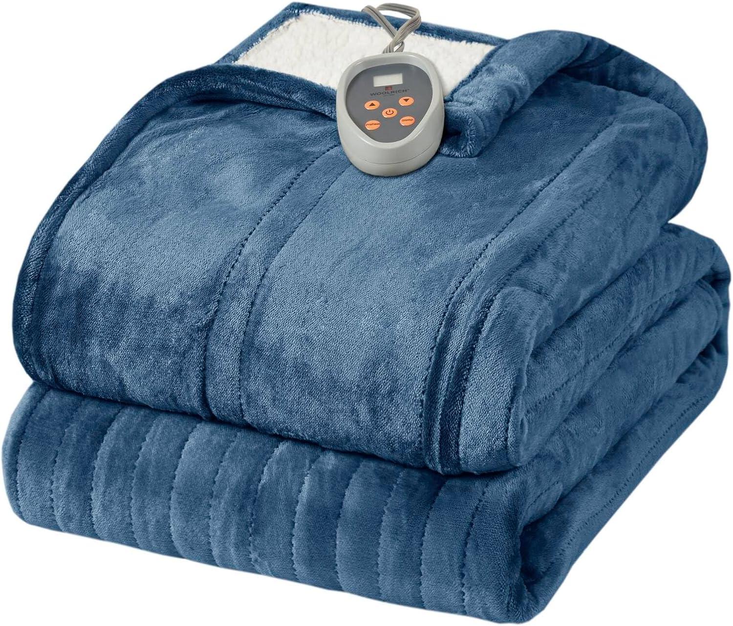 Woolrich Heated Oversized Plush to Berber Blanket