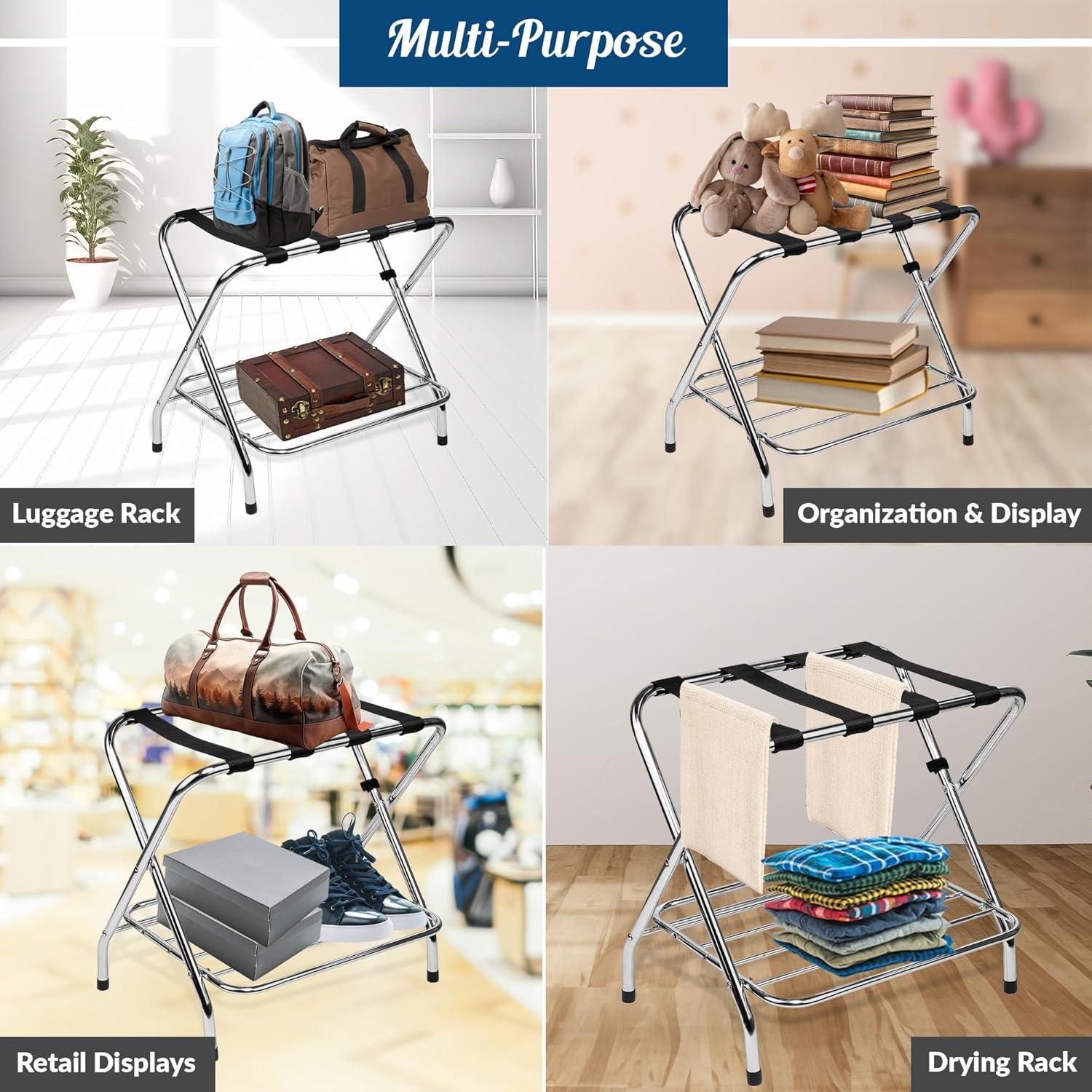 Folding Metal Luggage Rack