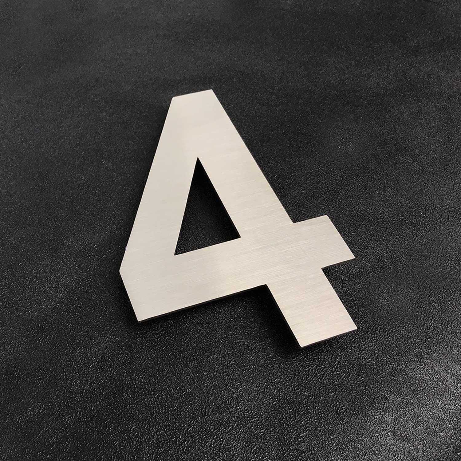 ModernStainlessHardware 6'' H Stainless Steel House Number