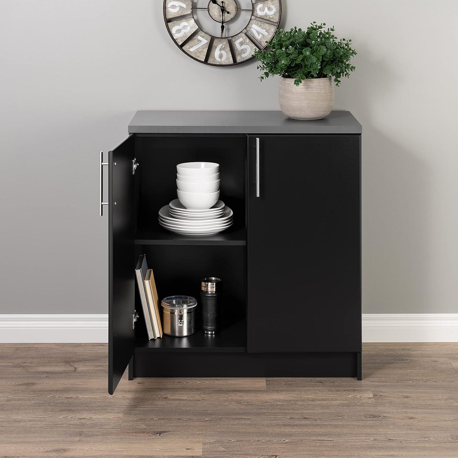 Elite 16" Deep Home Storage Base Cabinet with Melamine Countertop - Prepac