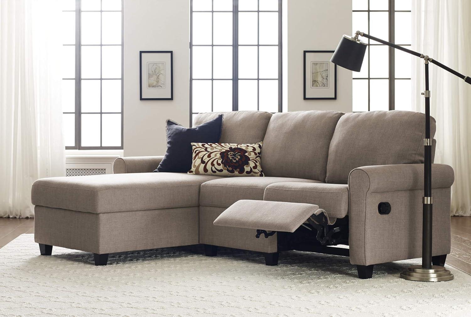 Serta Copenhagen Reclining Sectional Sofa with Storage Chaise