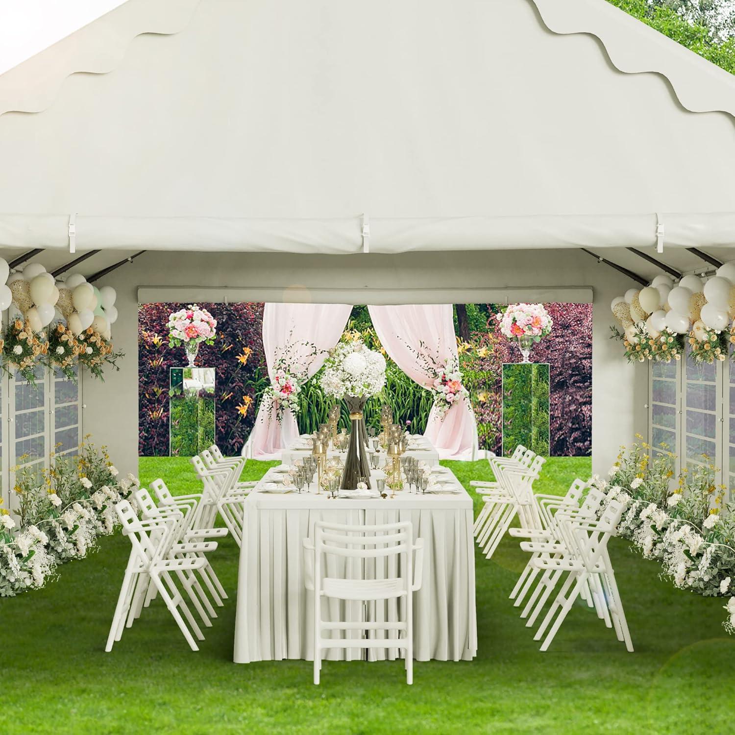 Peaktop Outdoor 13'X26' Party Tent Heavy Duty Wedding Tent with Carry Bags