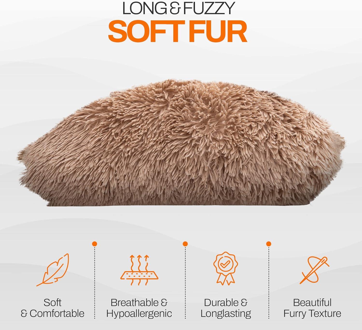 Faux Fur Throw Pillow