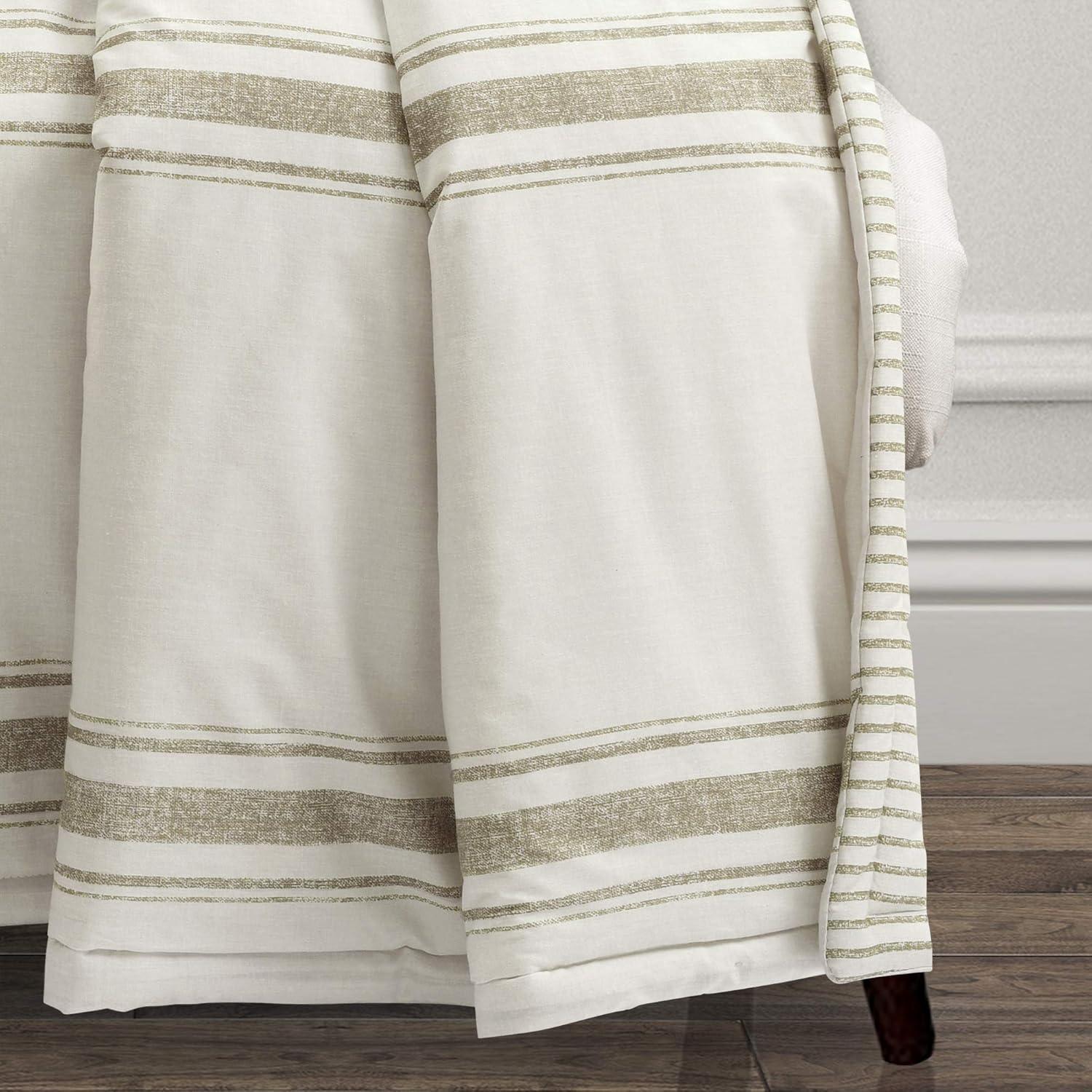 50"x60" Farmhouse Striped Throw Blanket - Lush Décor