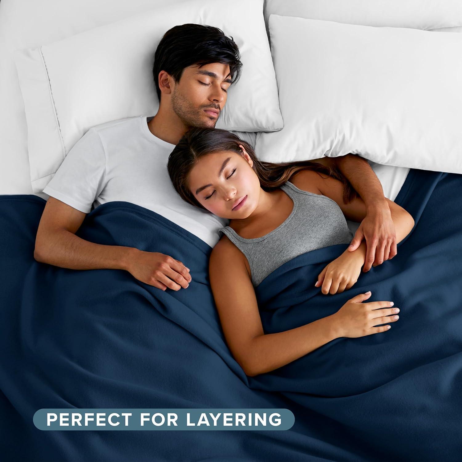 Bare Home Lightweight Polar Fleece Blanket