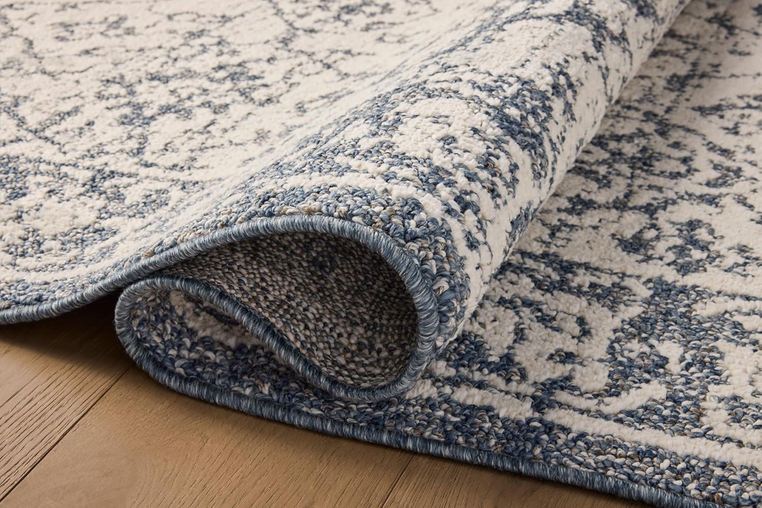 Magnolia Home by Joanna Gaines Gigi Ivory / Blue Area Rug