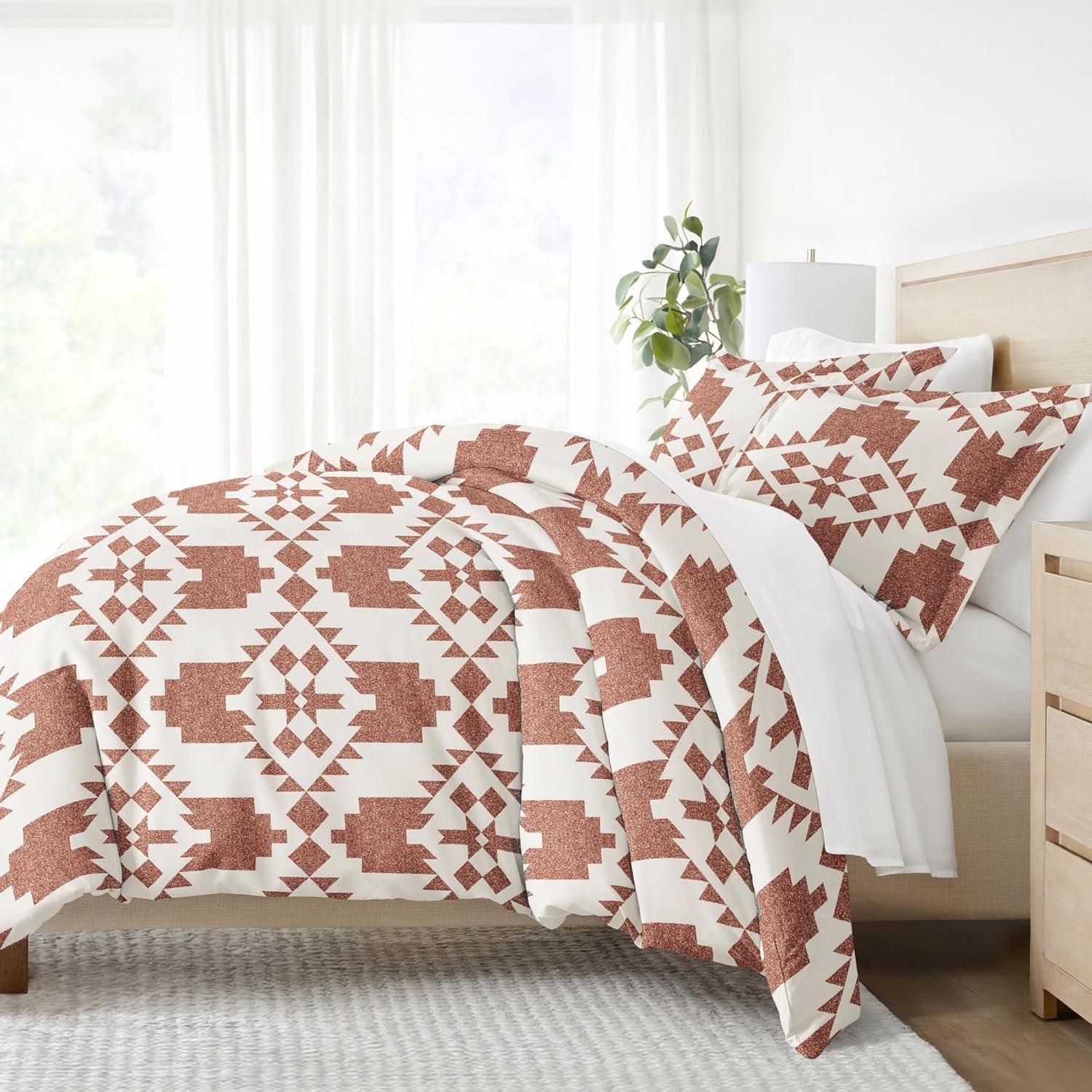 Becky Cameron 3 Piece Rugged Stripe Pattern Duvet Cover Set