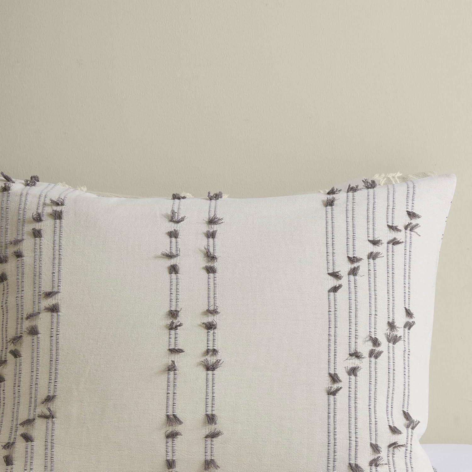 INK+IVY 3 Piece Cotton Jacquard Bedding Set