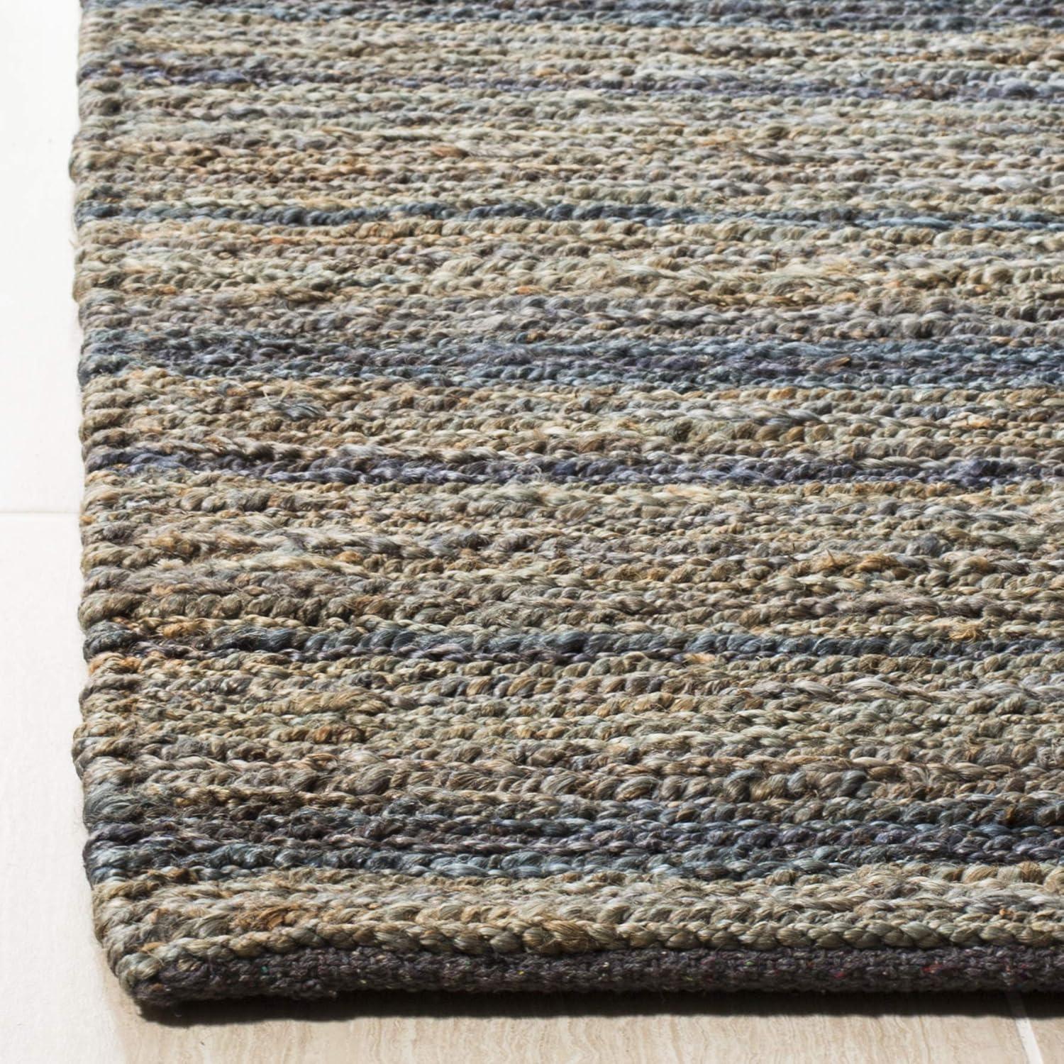 Organic ORG115 Hand Knotted Accent Rug Blue 3' X 5' - Safavieh.