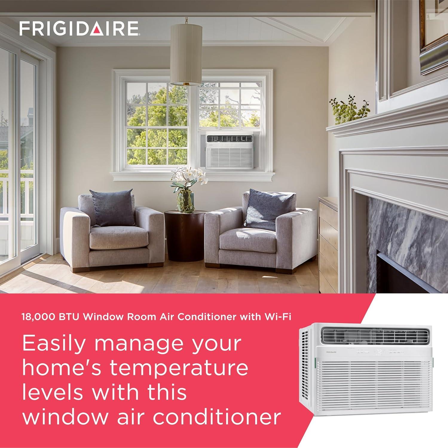Frigidaire FHWW184WE2 18,000 BTU 230V Window Air Conditioner with Wi-Fi