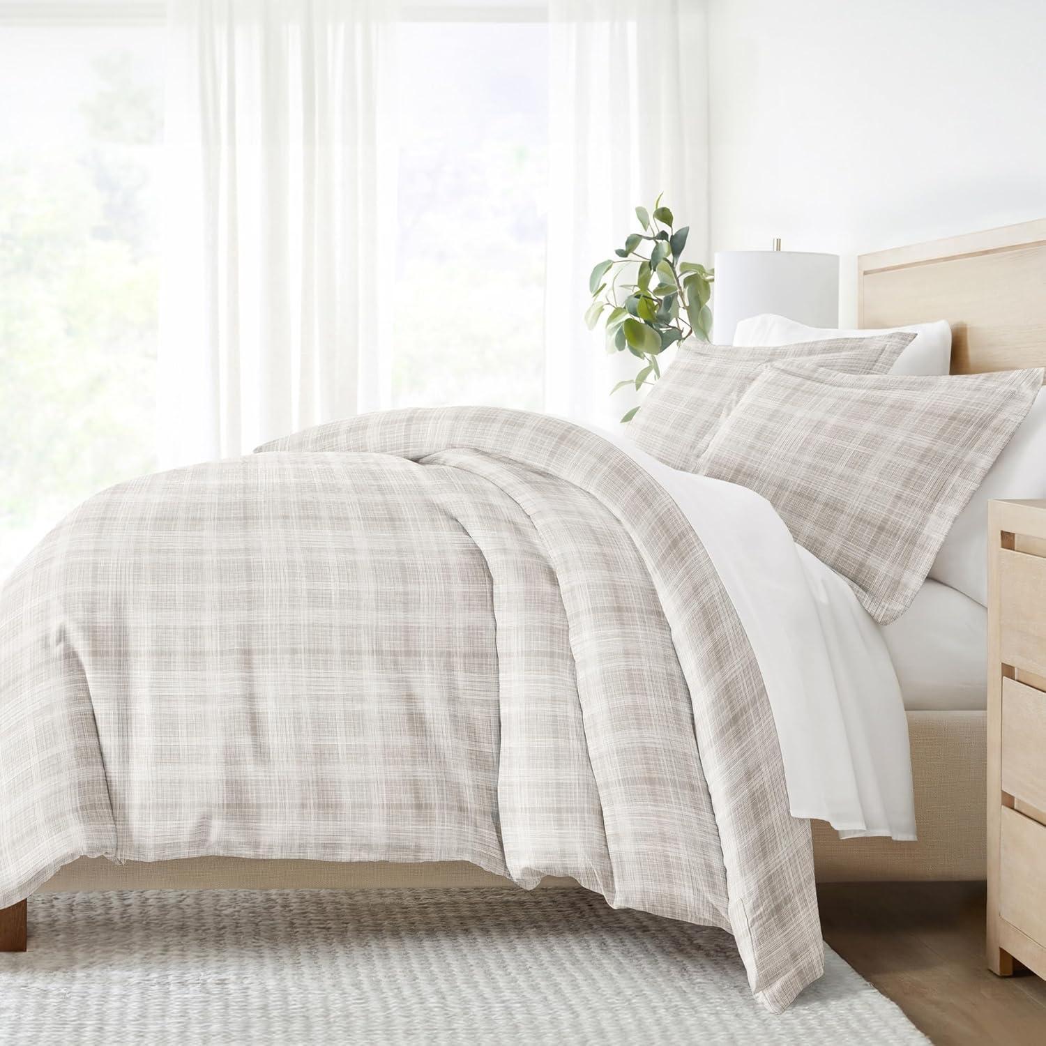 Becky Cameron Plaid Duvet Cover Set