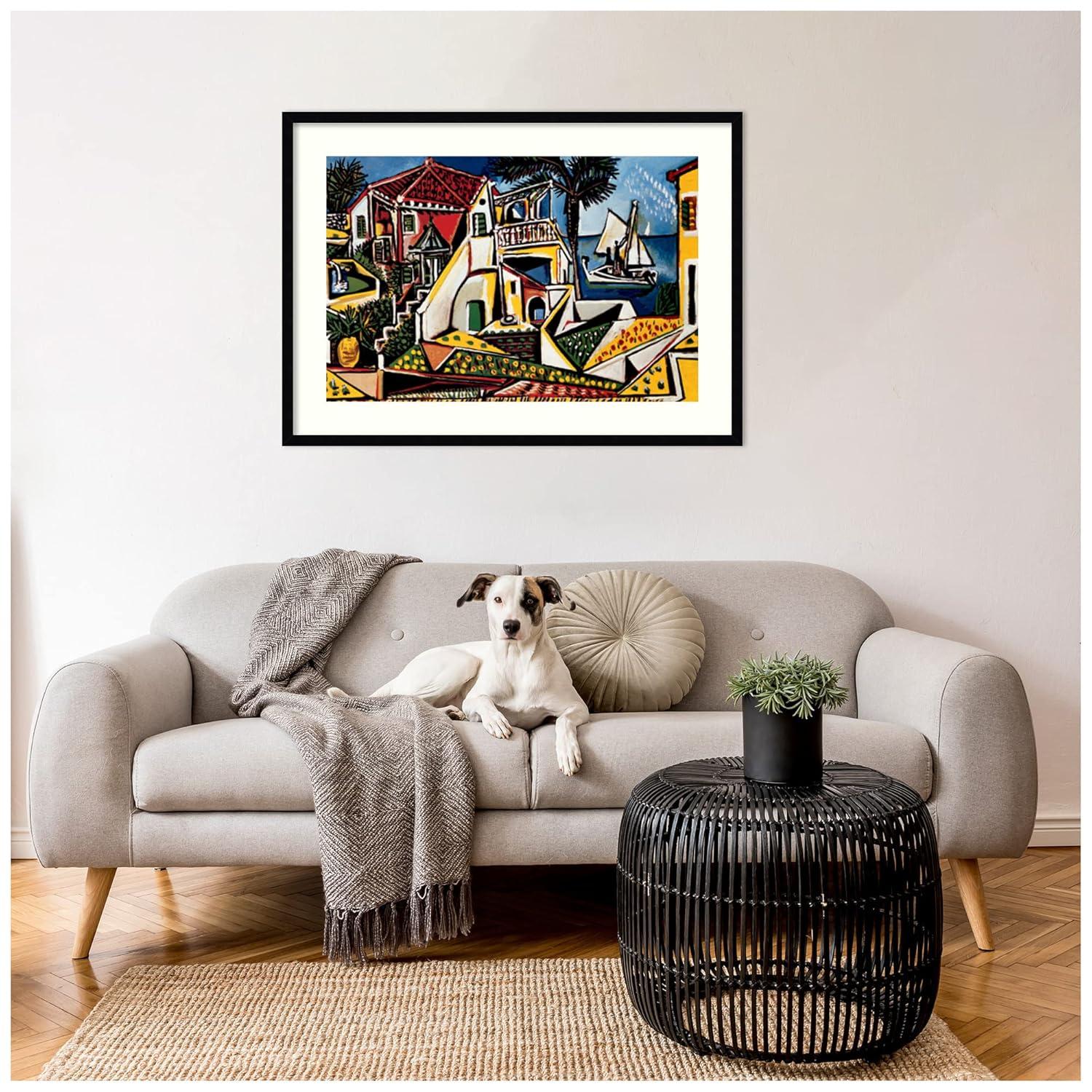 Amanti Fine Art Paysage Mediterranean by Pablo Picasso Solid Wood Custom Framed Wall Art Print