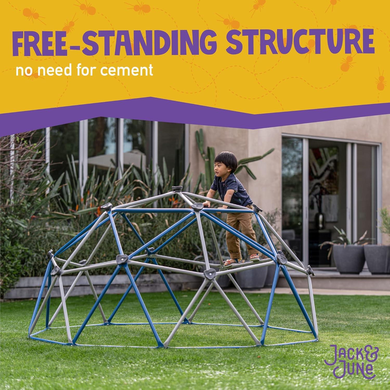 Jack & June Free-Standing Powder-Coated, UV Resistant Steel Jungle Gym Climber