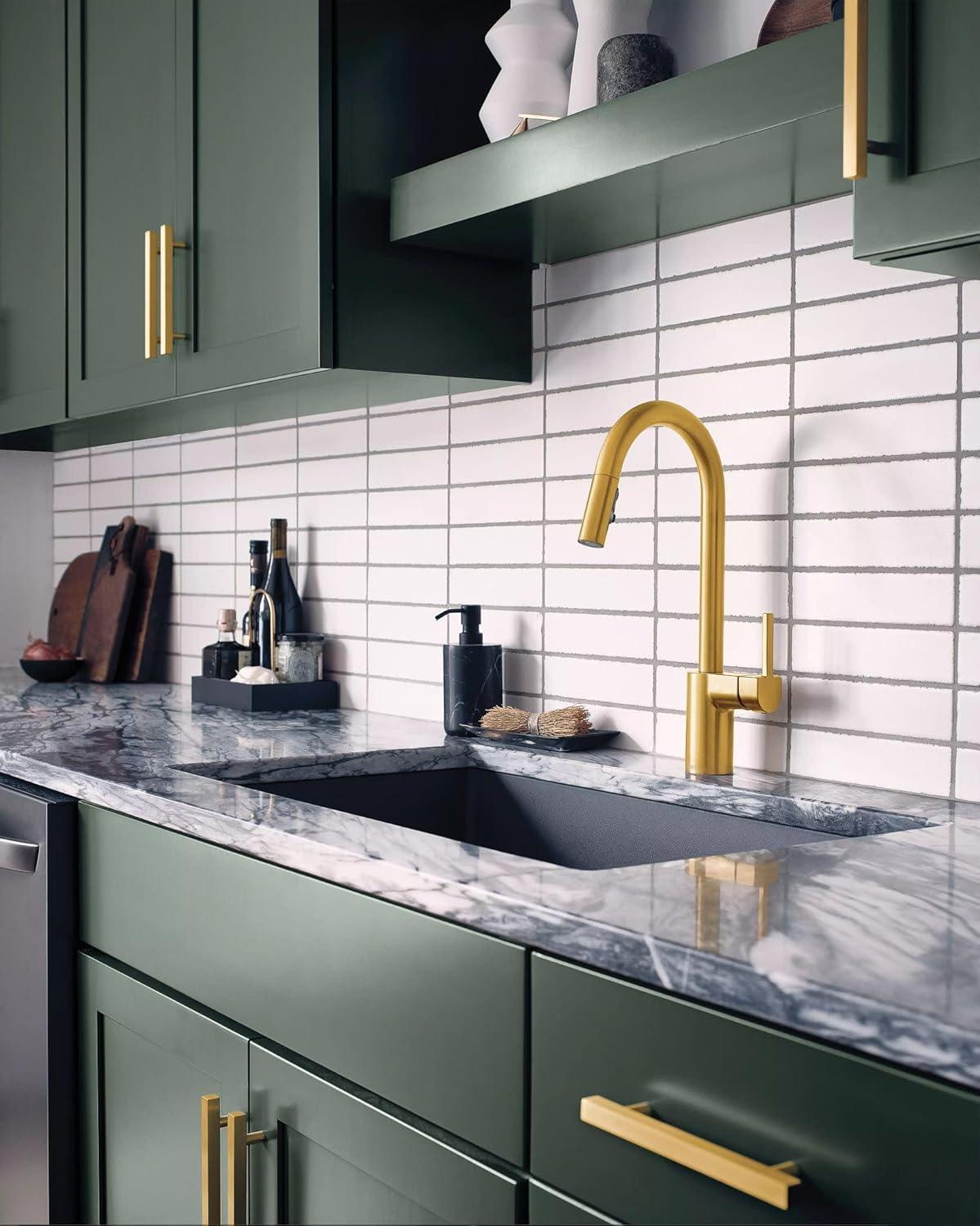 Moen Align One Handle Modern Kitchen Pulldown Faucet with Reflex and Power Clean Technology