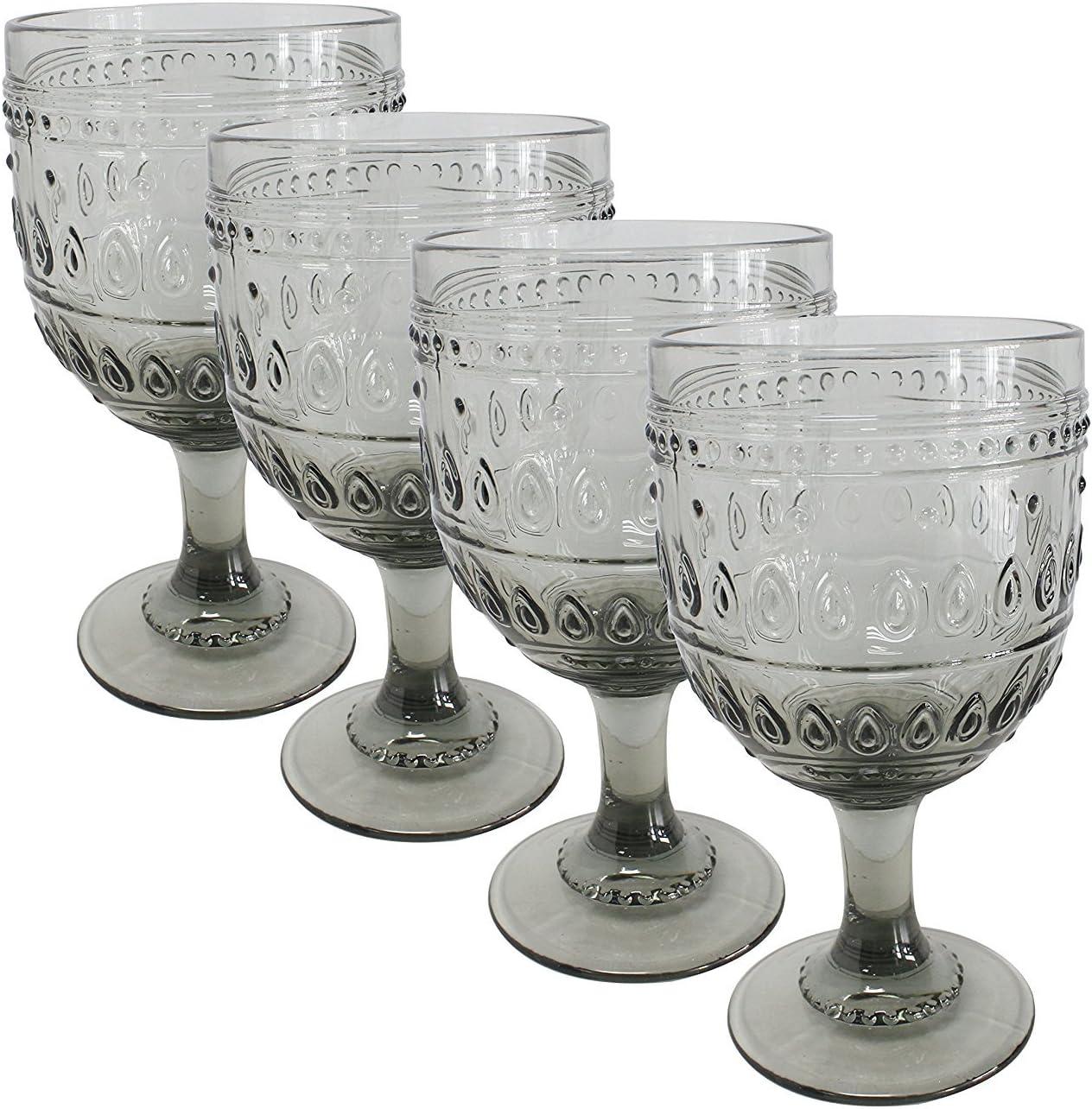 Fez Glassware 12oz Wine Glass Set