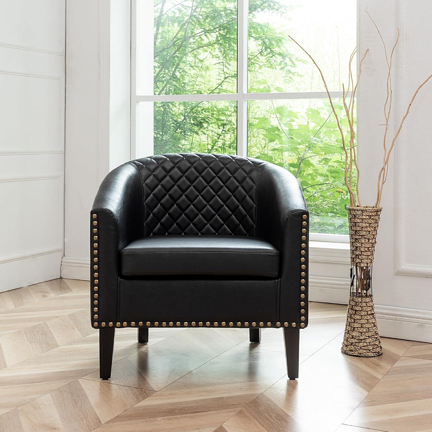 Boney 29 " Wide Tufted Barrel Chair