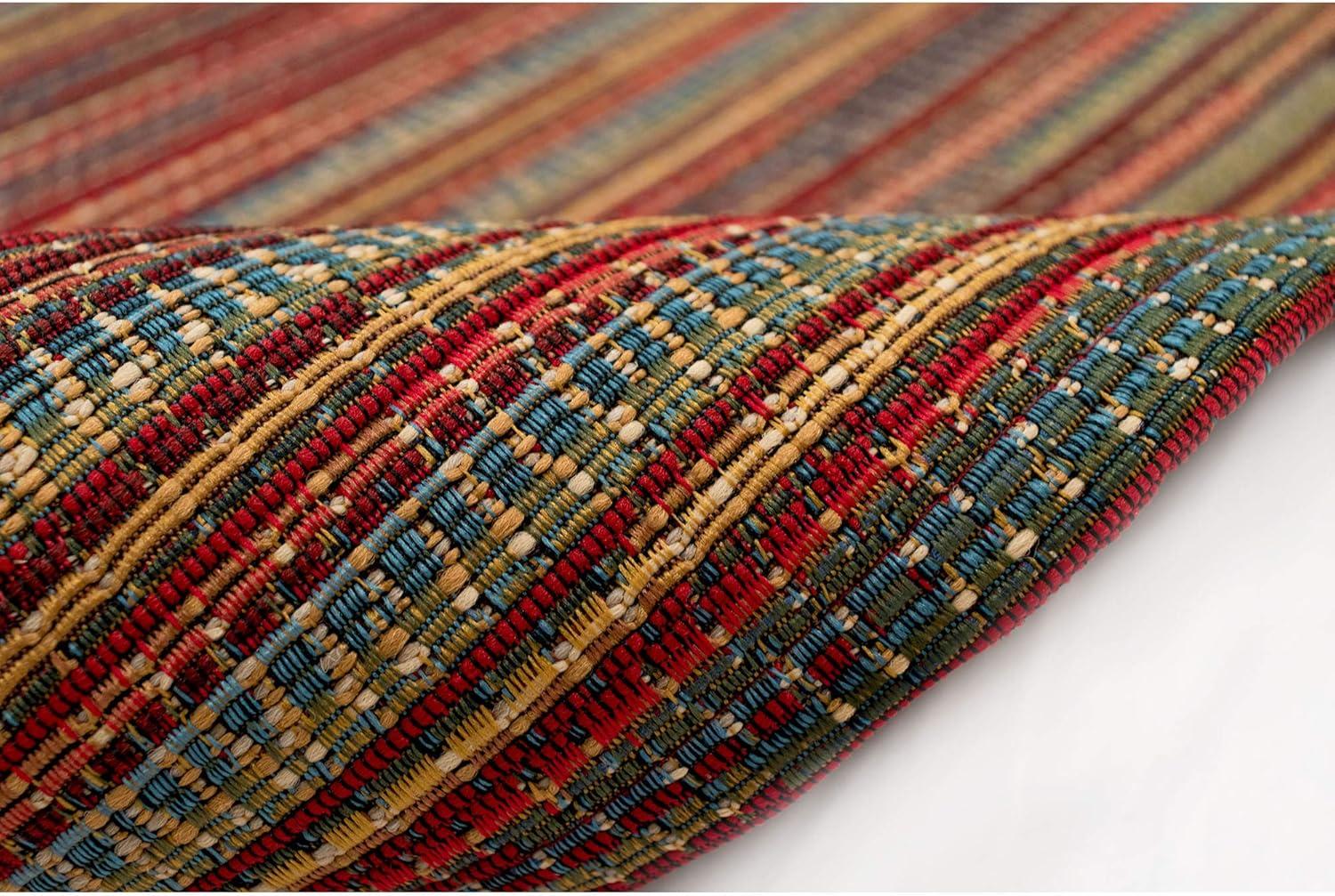Liora Manne Marina Stripes Indoor/Outdoor Rug Saffron 3'3" x 4'11"