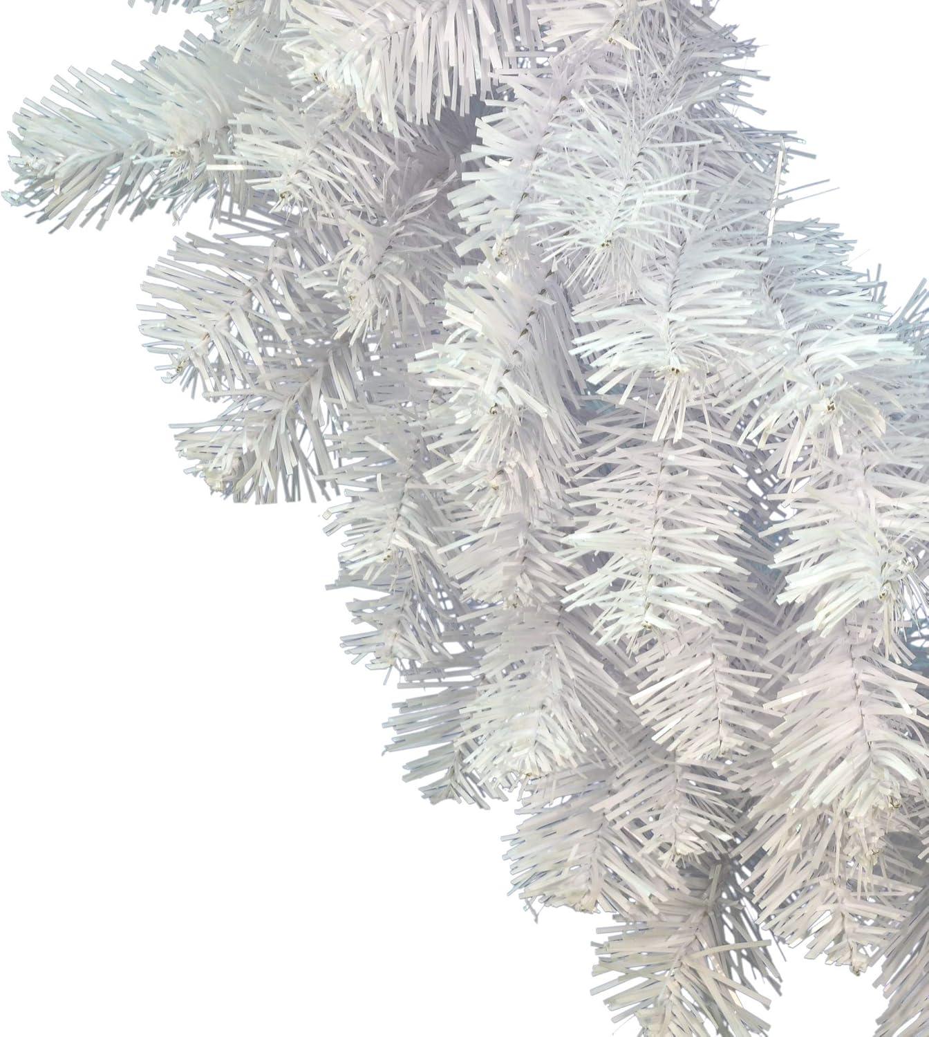 Vickerman 30" Crystal White Spruce Artificial Christmas Wreath Unlit - Faux Spruce Christmas Wreath - Seasonal Indoor Home Decor