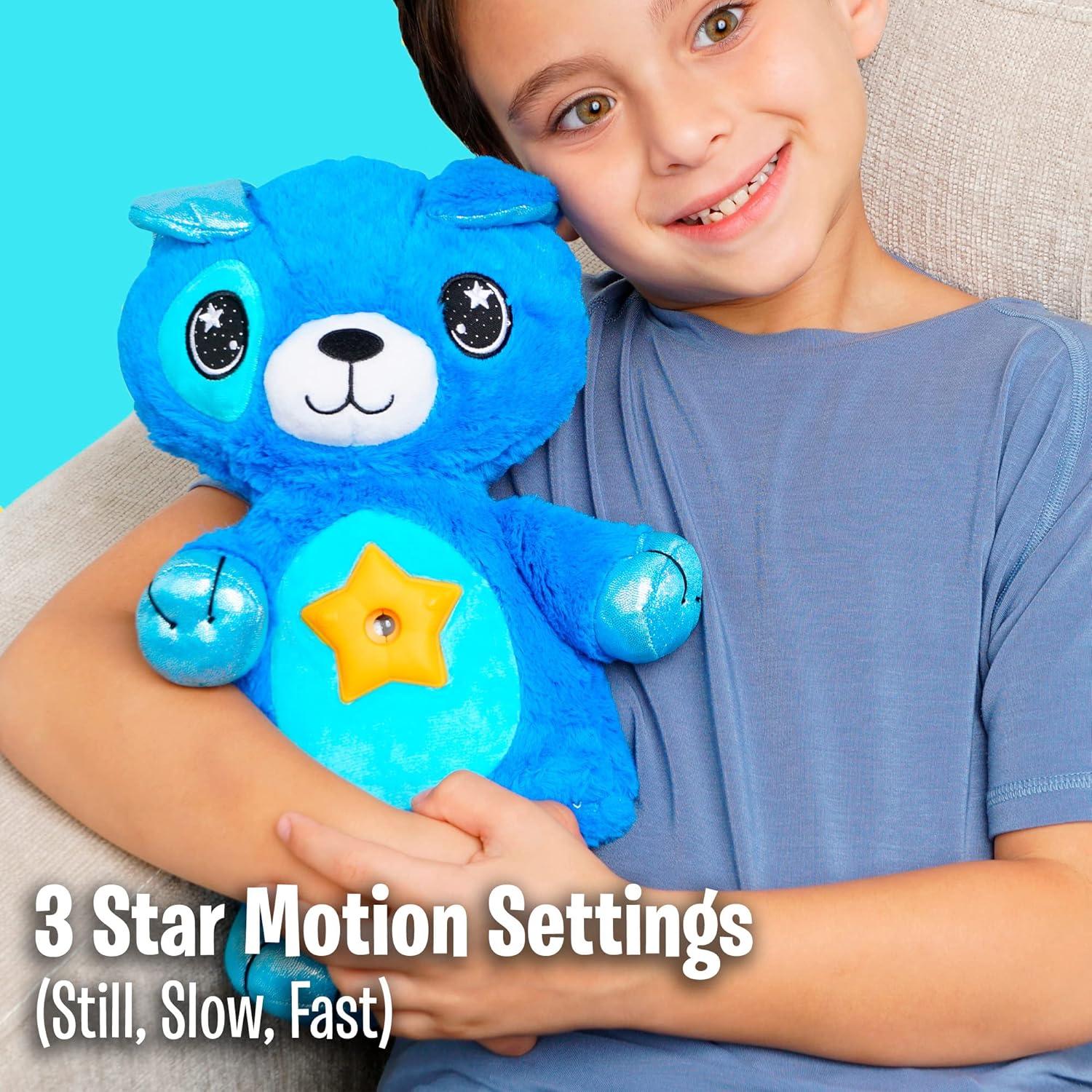 Ontel Star Belly Dream Lites, Stuffed Animal Night Light, Cuddly Blue Puppy