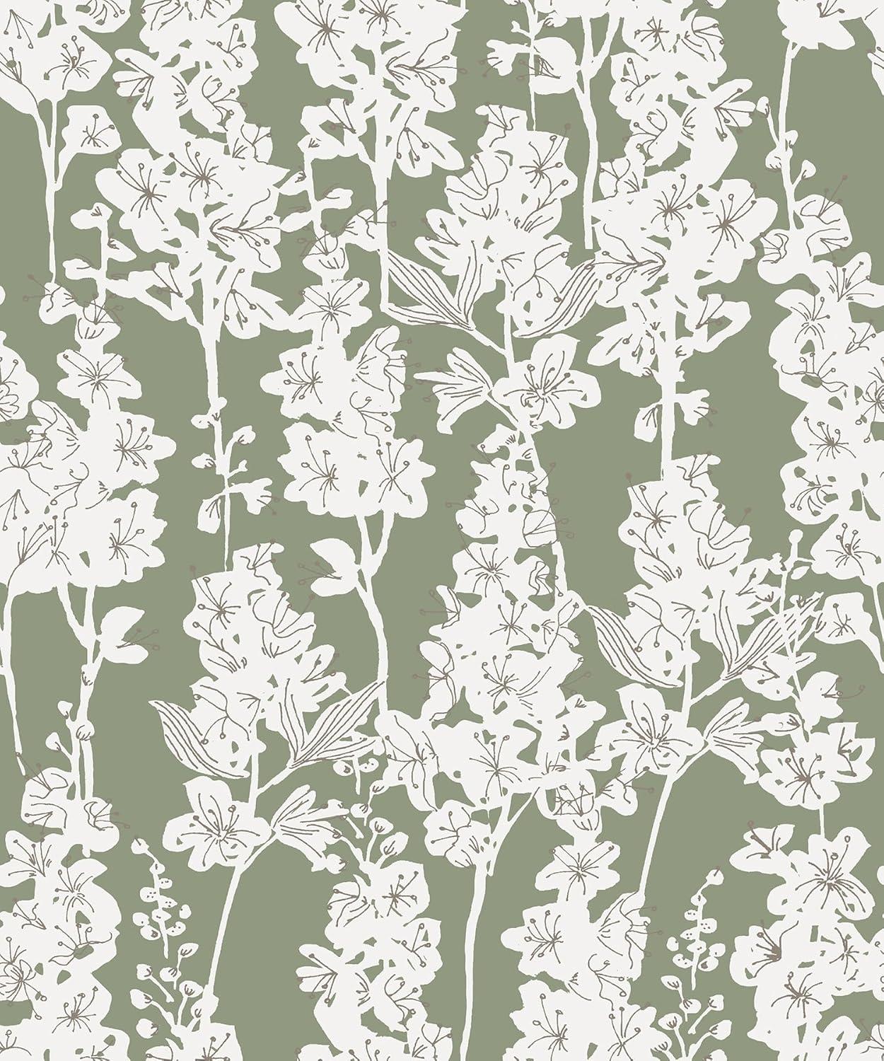 Larkspur 18' L x 20.5" W Peel and Stick Wallpaper Roll