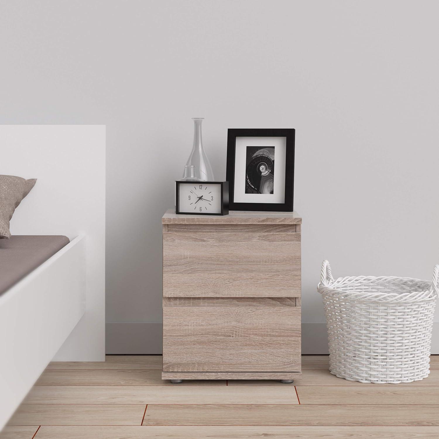 Truffle 2-Drawer Handle-Free Nightstand