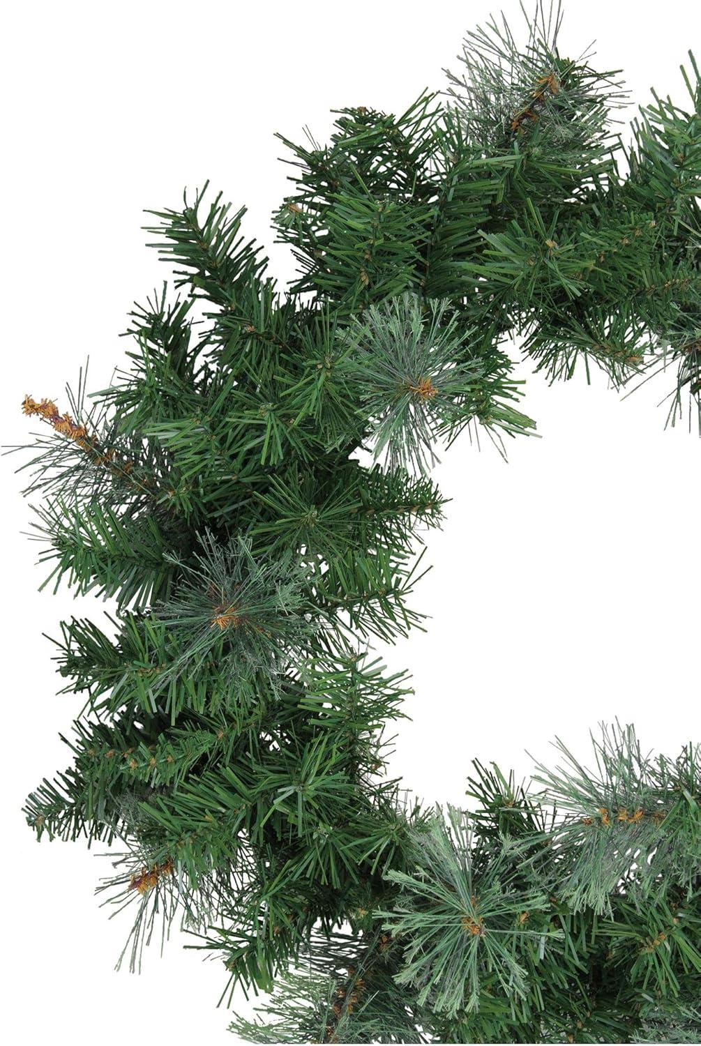 Mixed Cashmere Pine Artificial Christmas Wreath - 24-Inch Unlit