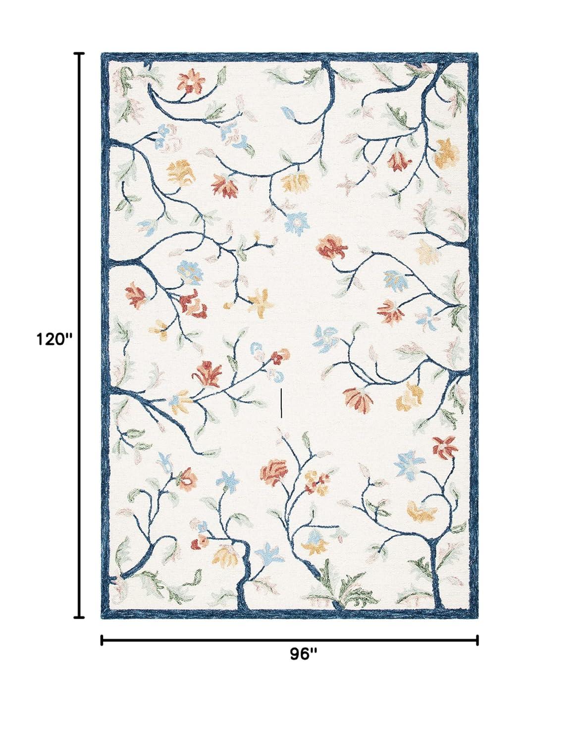 Metro MET120 Hand Tufted Area Rug - Ivory/Blue - 8'x10' - Safavieh.
