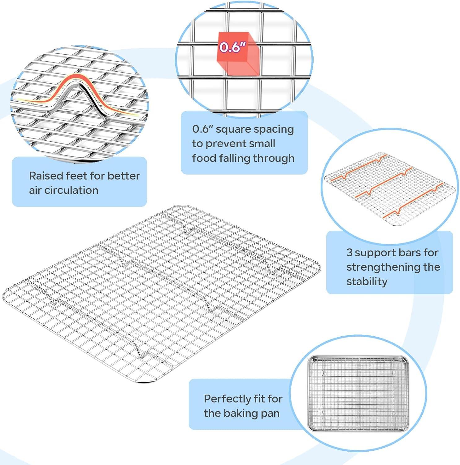 16-Inch Stainless Steel Baking Sheet and Rack Set