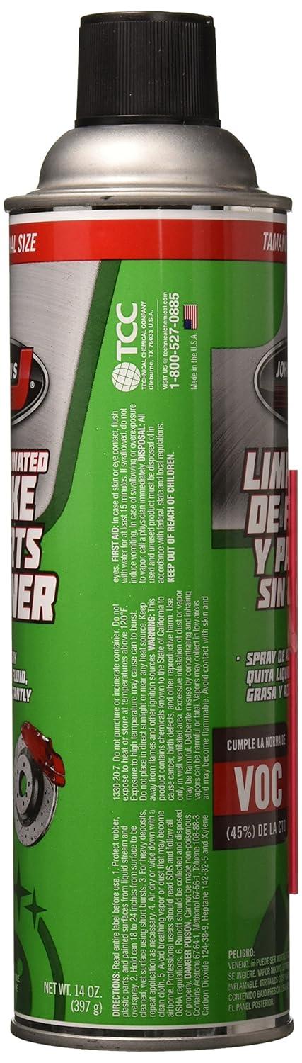 Johnsens 2417 14 oz Non-Chlorinated Brake Parts Cleaner - Pack of 12