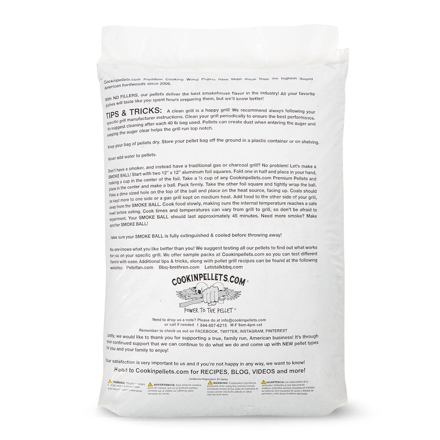 CookinPellets 40lb Black Cherry Grill Smoker Hardwood Wood Pellets (2 Pack)