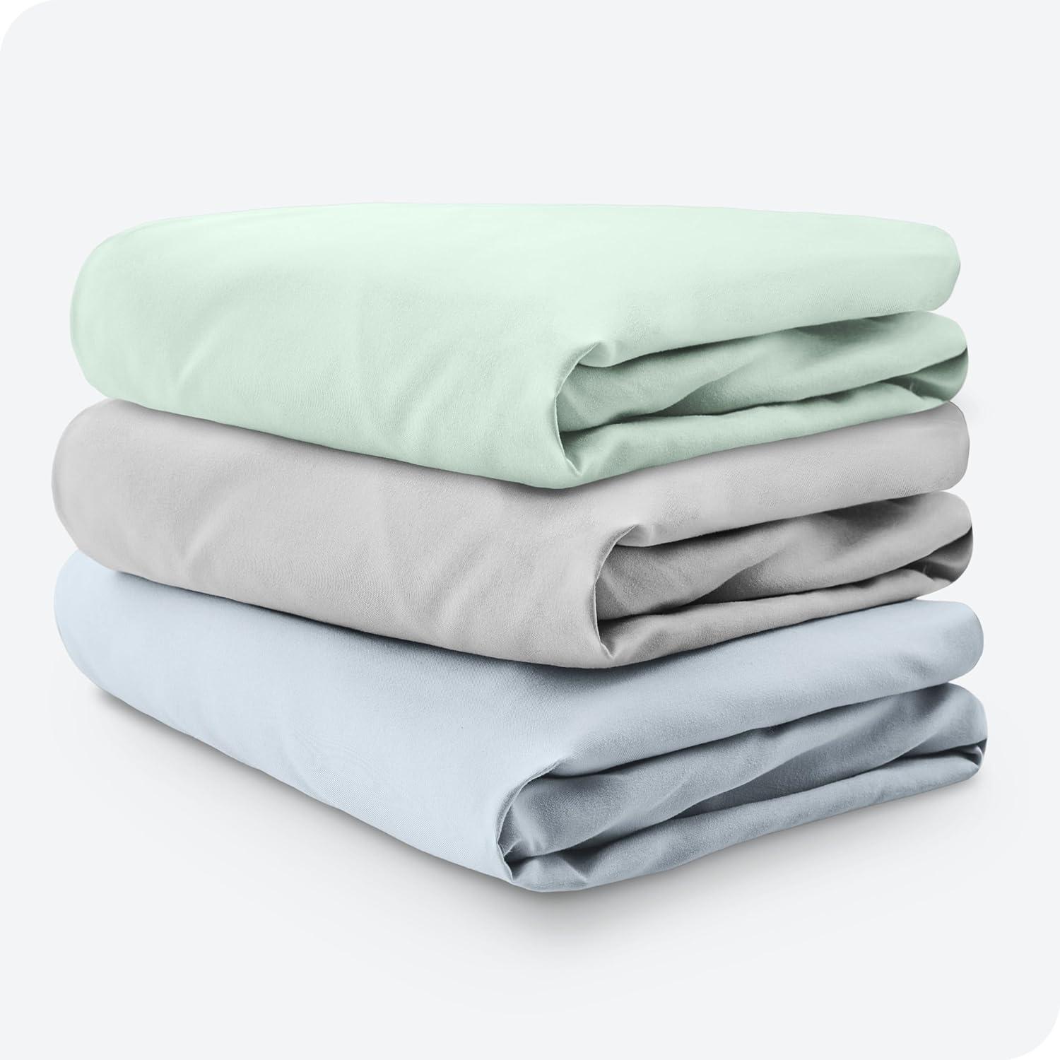 Bare Home Microfiber - Piece Standard Crib Fitted Sheet (Set of 3)