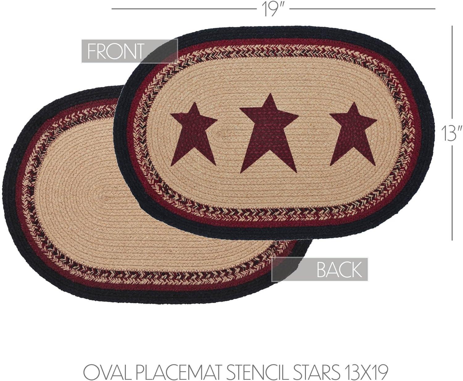 VHC Brands Connell Geometric Oval Placemat