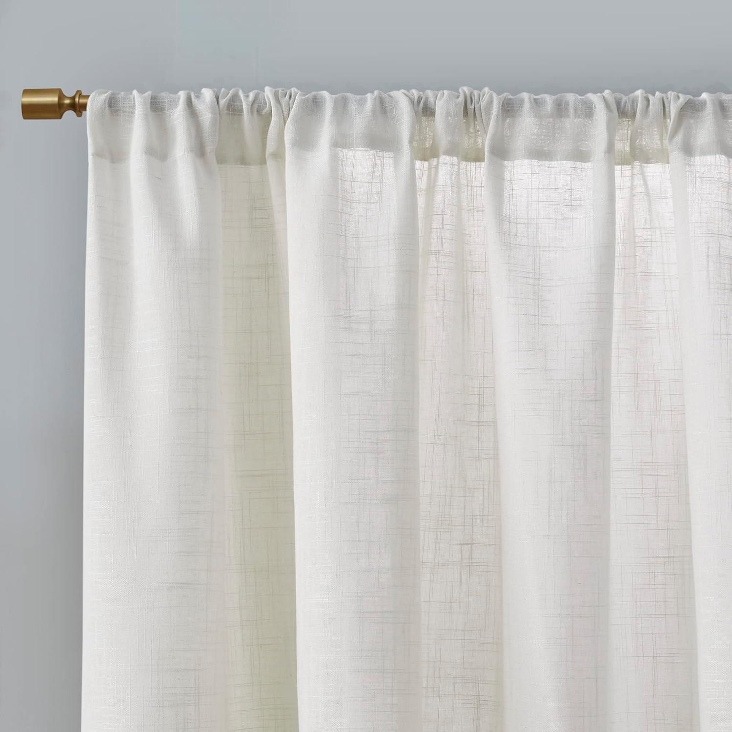 Kyler Linen Blend Light Filtering Curtain Panel Pair