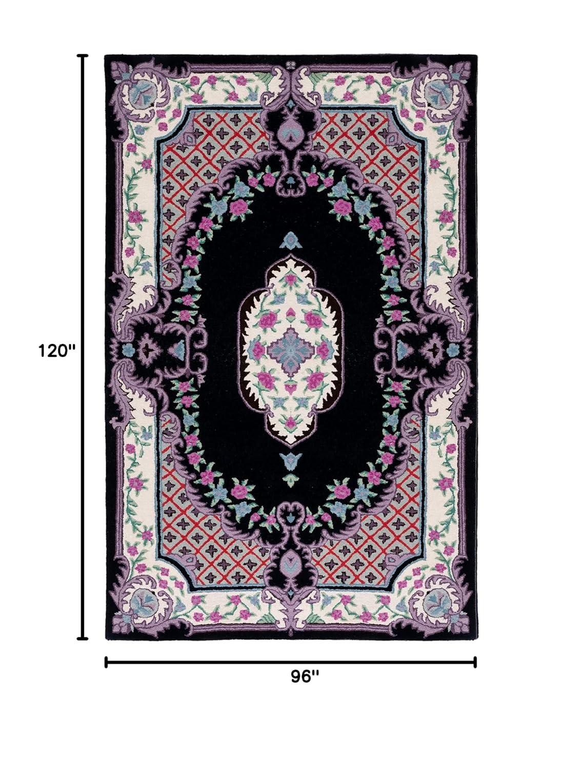 Bellagio BLG535 Hand Tufted Area Rug - Blue/Pink - 8'x10' - Safavieh.