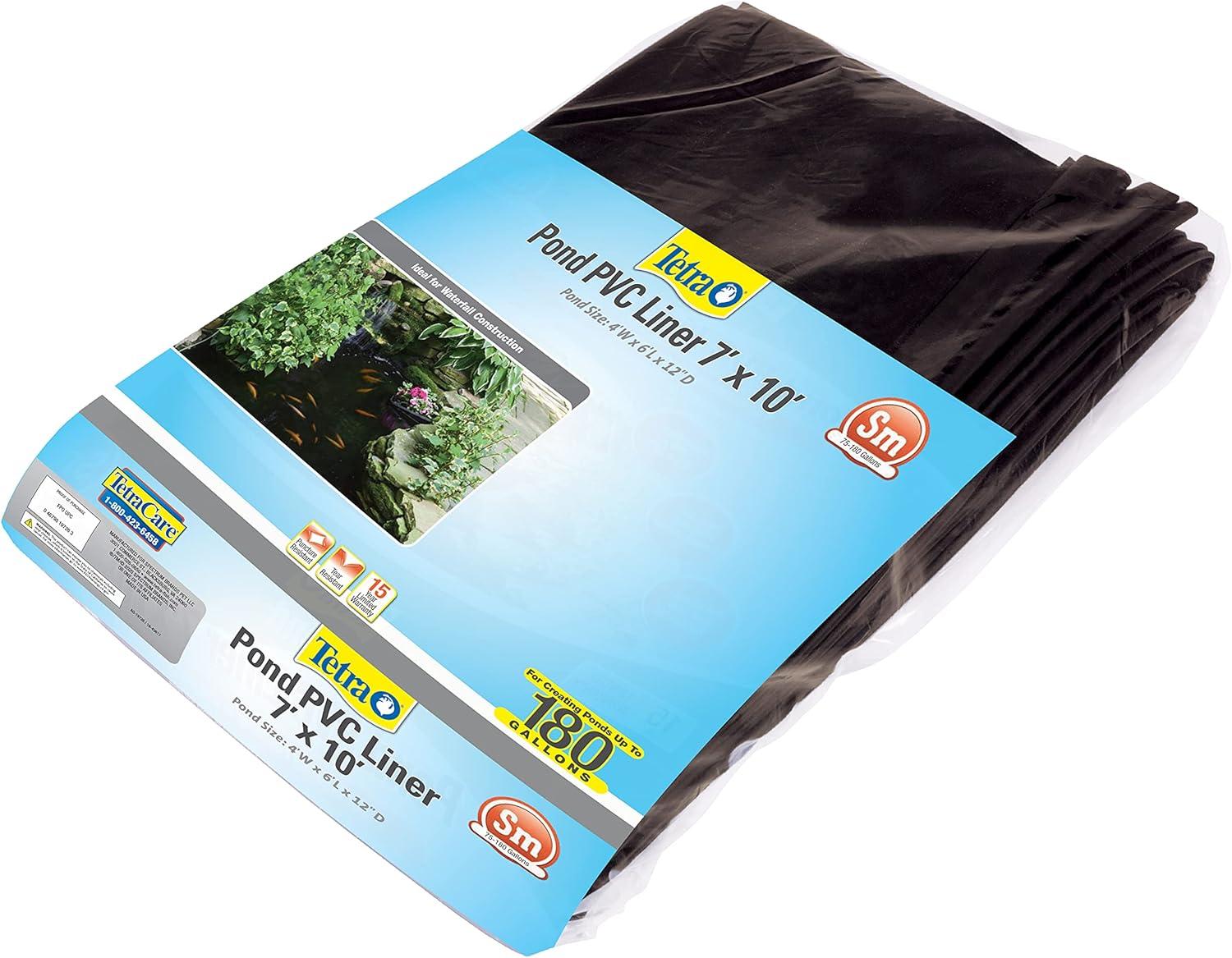 Tetra 7' x 10' Black PVC Pond Liner for 180 Gallons