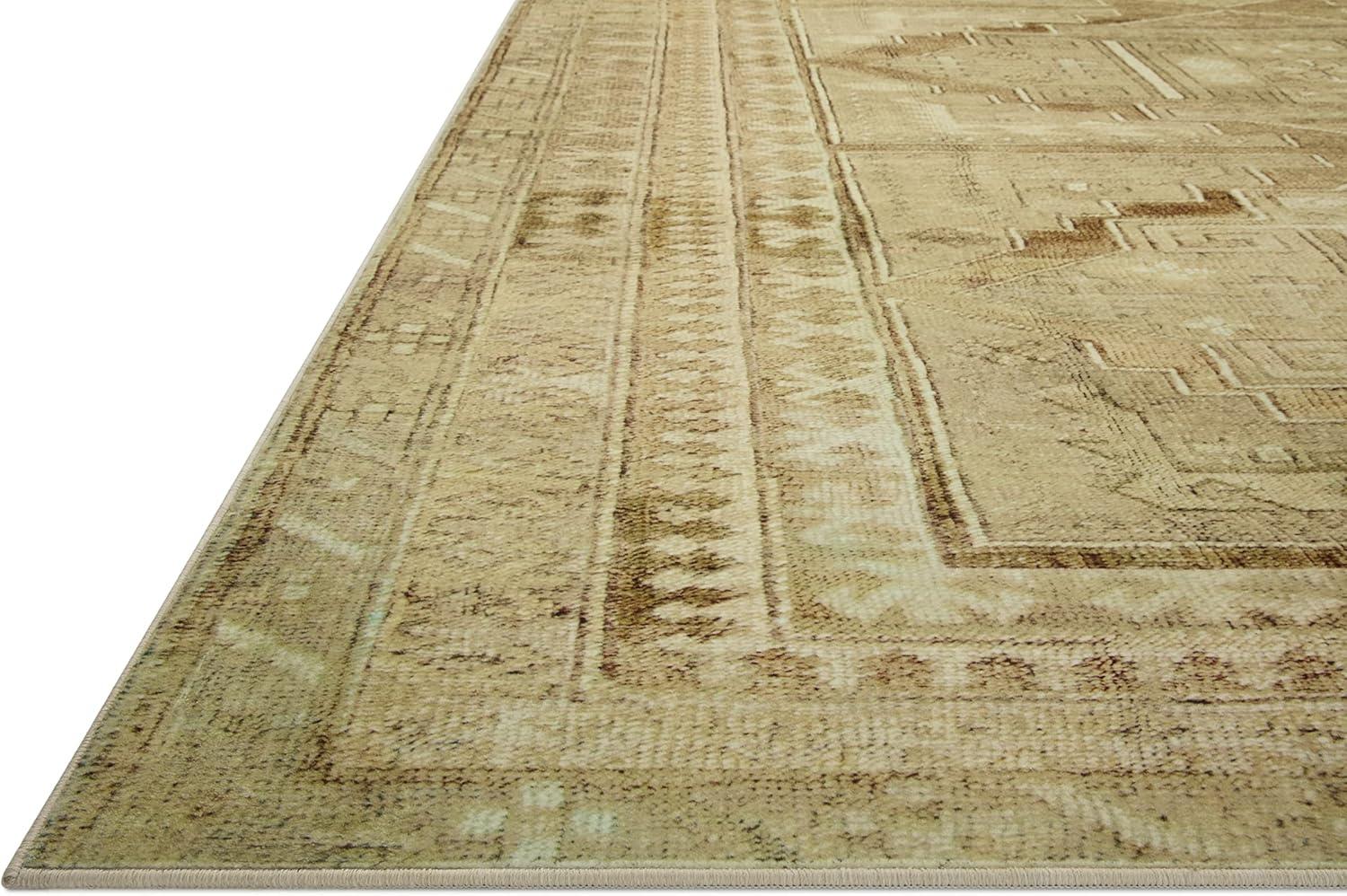 Sinclair II Rug by Magnolia Home by Joanna Gaines x Loloi - Khaki and Tobacco / 2' x 5'