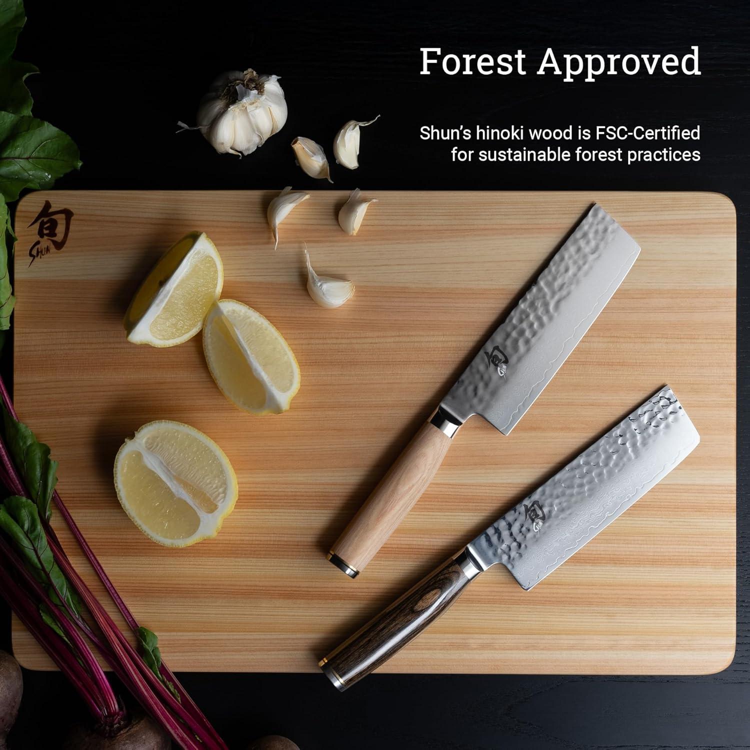 Shun DM0816 Hinoki Cutting Board, Medium