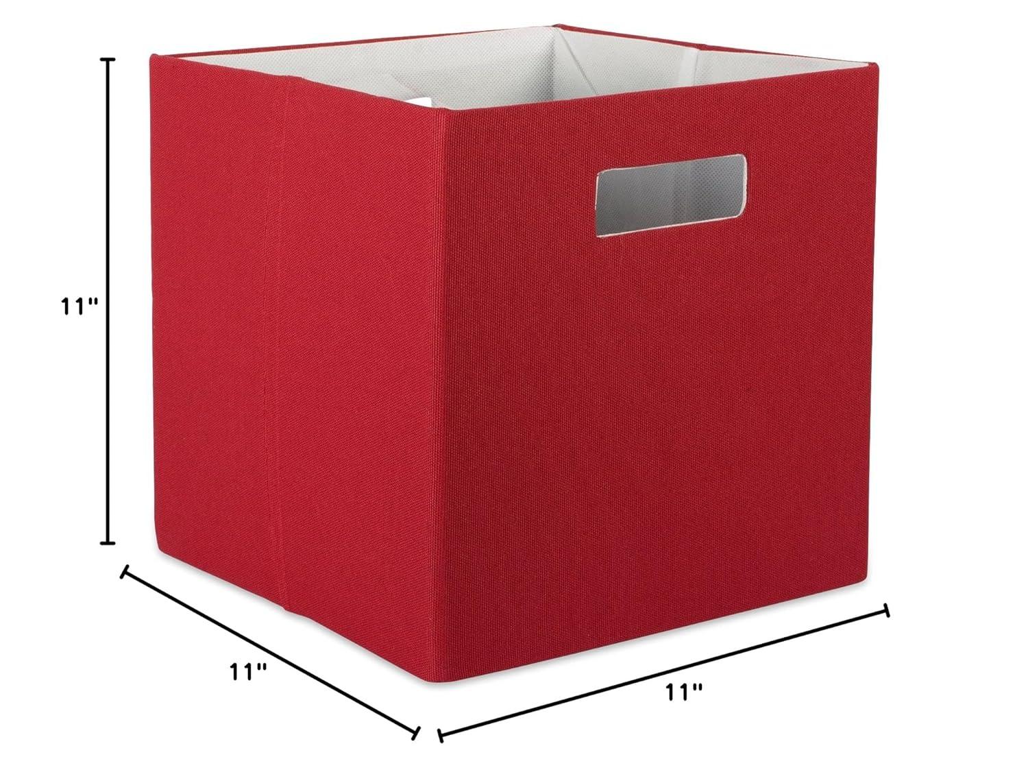 Polyester Cube Solid Rust Square 11x11x11