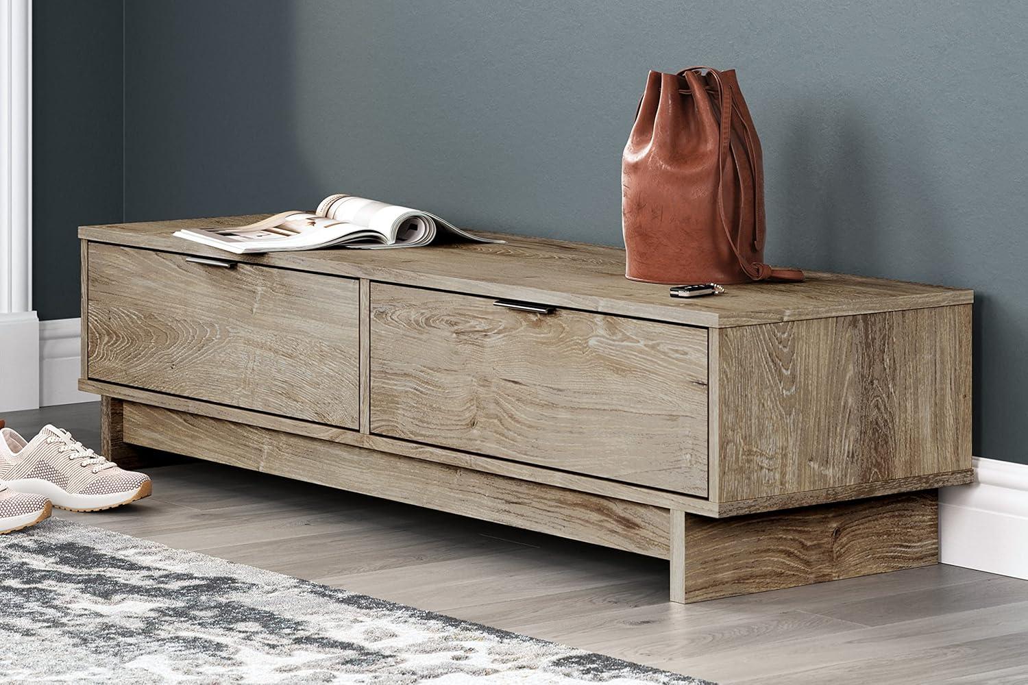 Signature Design by Ashley Contemporary Oliah Storage Bench  Natural
