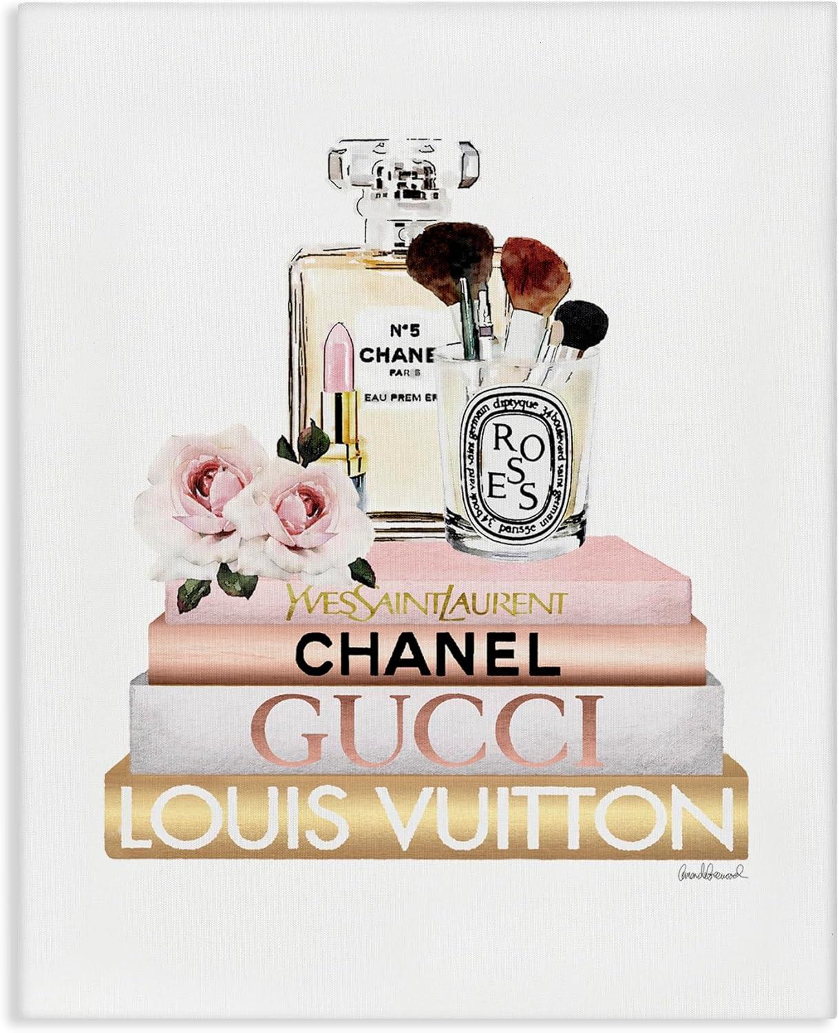 Stupell Industries Fashion Essentials With Iconic Glam Brands by Amanda Greenwood - Graphic Art Print