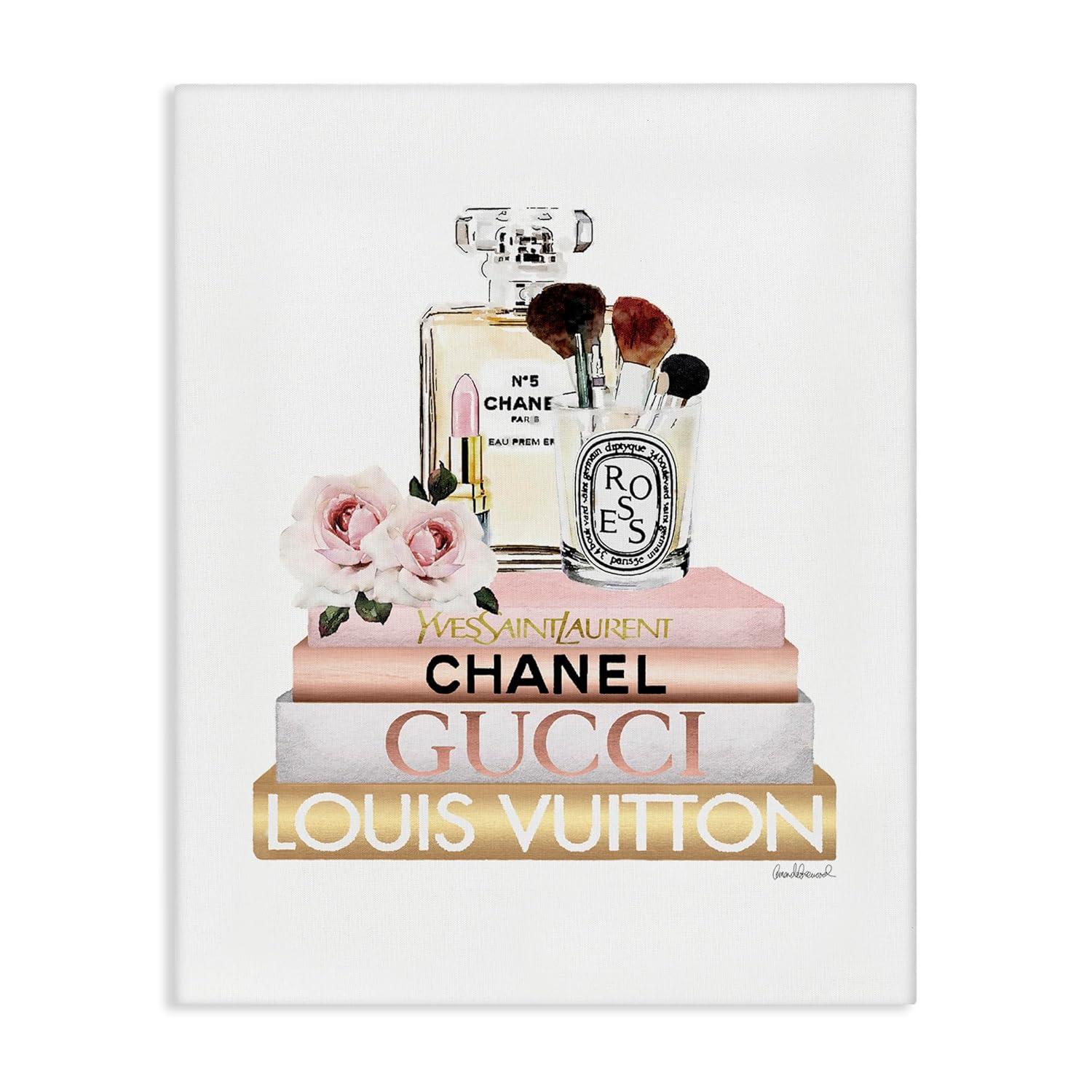 Stupell Industries Fashion Essentials With Iconic Glam Brands by Amanda Greenwood - Graphic Art Print