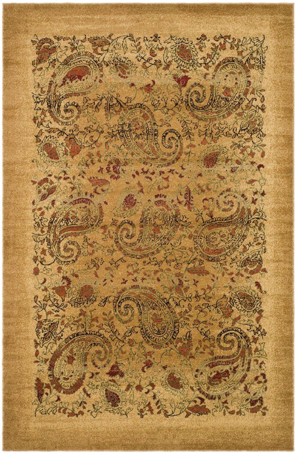 Lyndhurst LNH224 Power Loomed Area Rug - Beige/Multi - 6'x9' - Safavieh