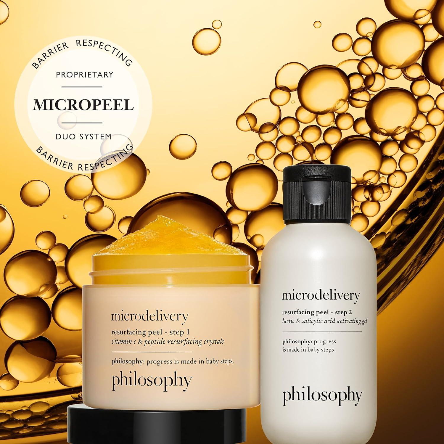 philosophy Microdelivery 2-Step Resurfacing Peel Kit - 4 oz/2ct - Ulta Beauty