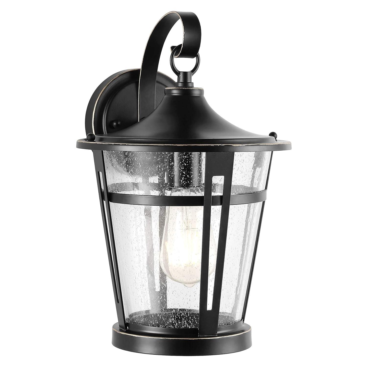 Raine Outdoor Wall Lantern - PLT4015 - Bronze - Safavieh