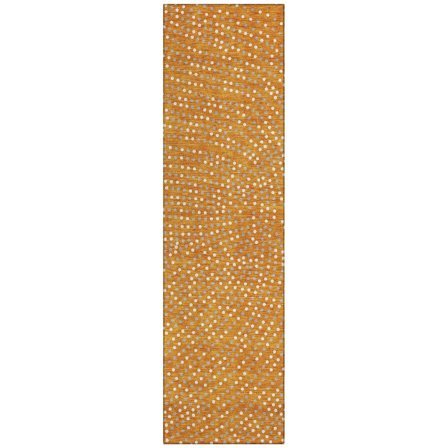 Machine Washable Indoor/Outdoor Chayden ACN1021 Orange 9' x 12' Rug