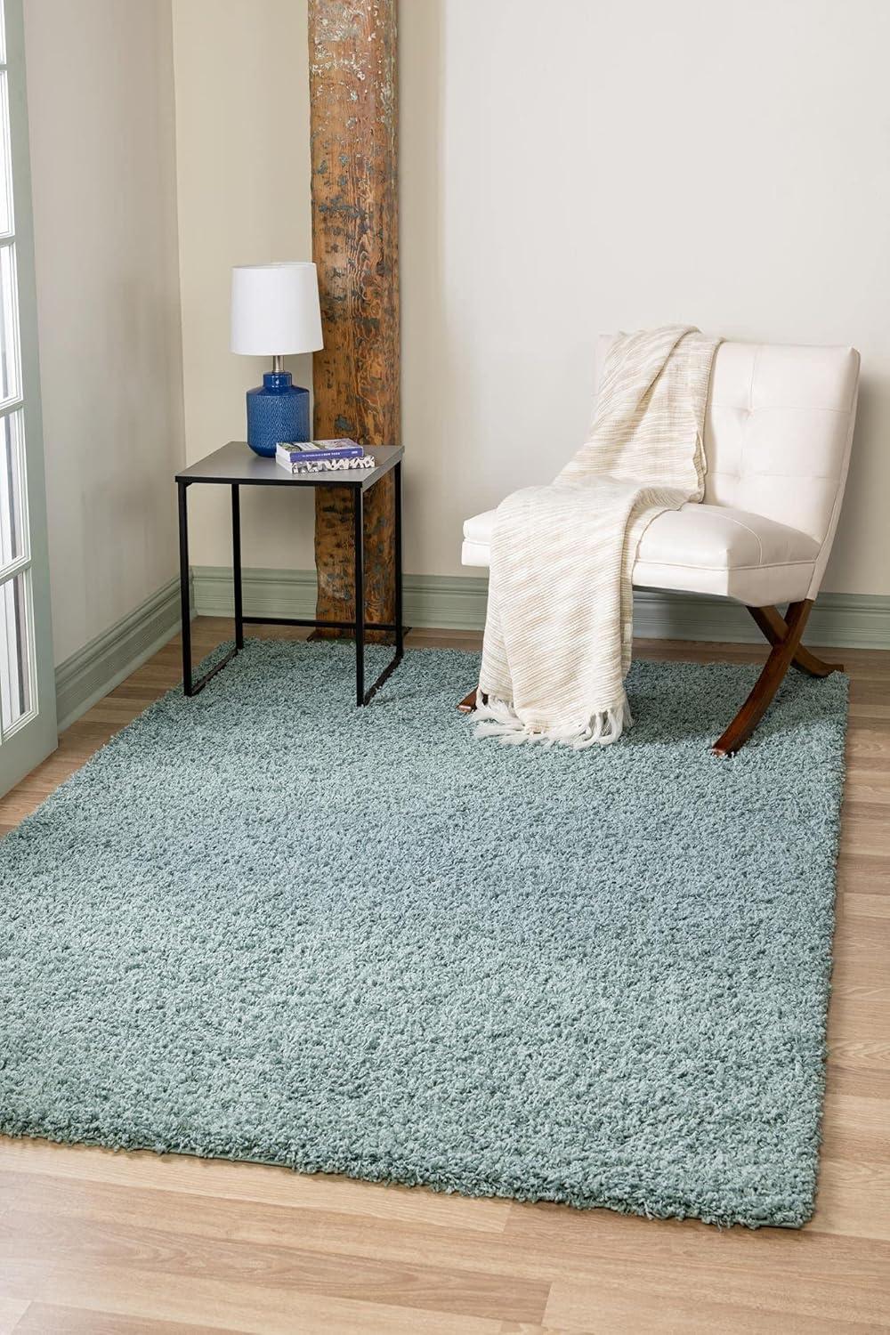 Unique Loom Solid Shag Solid Indoor Woven Area Rug