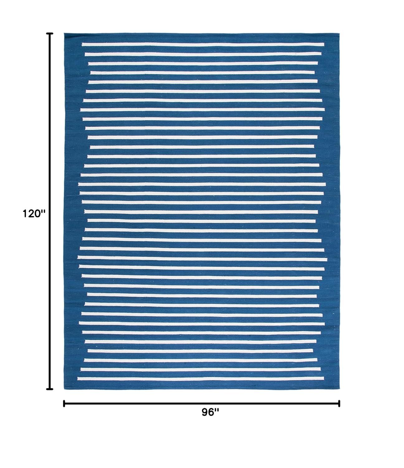 Montauk MTK712 Hand Woven Indoor Area Rug - Blue/Ivory - 8'x10' - Safavieh
