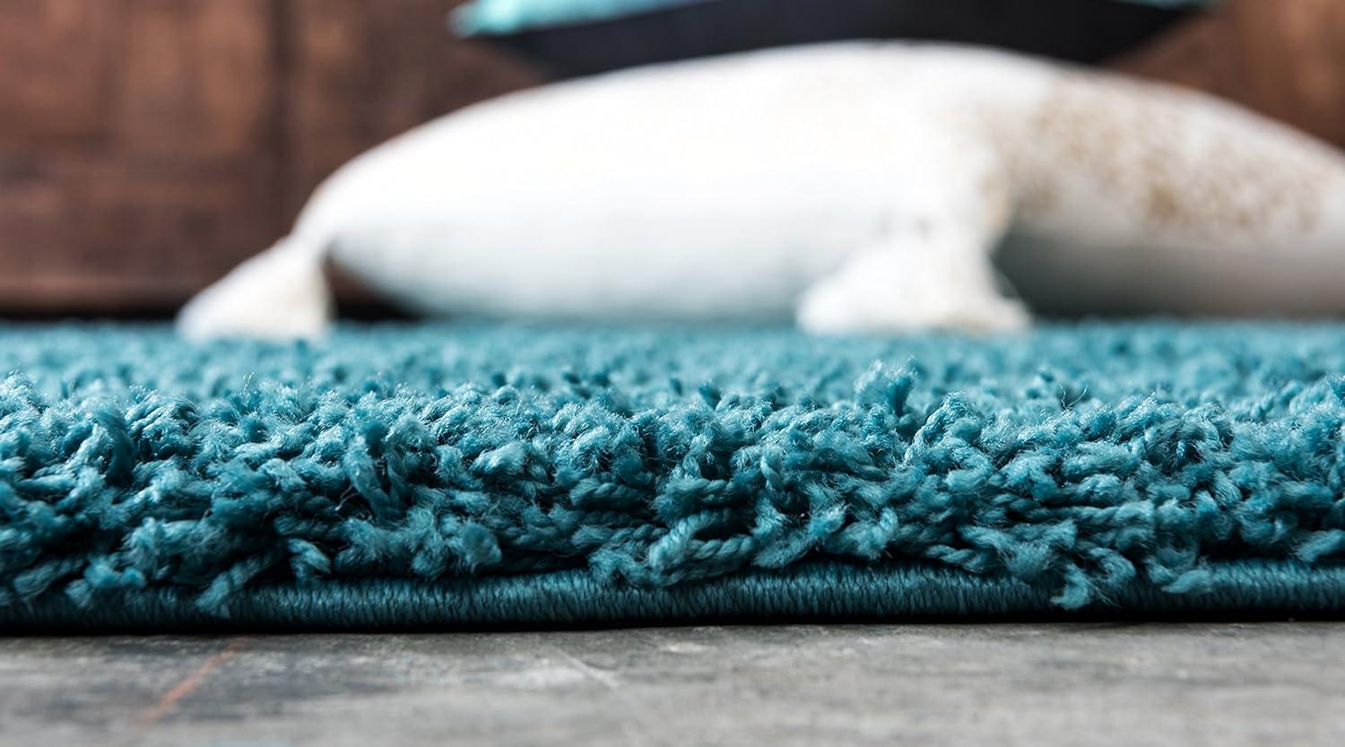 Unique Loom Solid Shag Solid Indoor Woven Area Rug