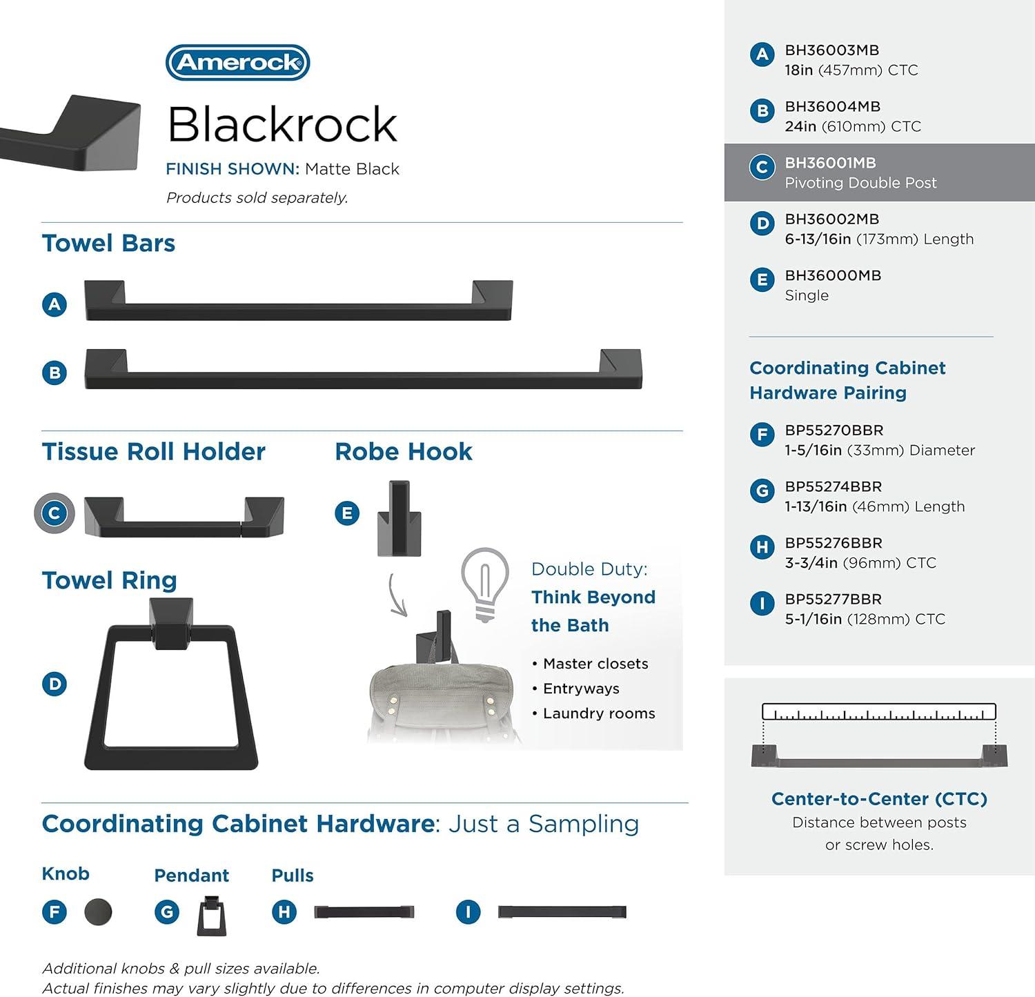 Blackrock Wall Mount Toilet Paper Holder